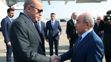 Cumhurbaşkanı Erdoğan, Zafer Günü törenleri için Bakü'de