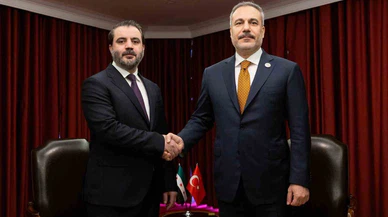 Bakan Fidan, Suriye Dışişleri Bakanı Şeybani ile bir araya geldi