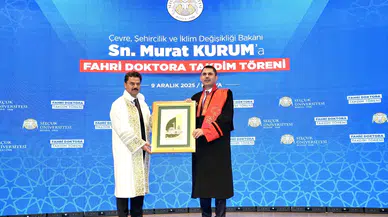 Bakan Kurum'a Selçuk Üniversitesi’nde fahri doktora ünvanı verildi